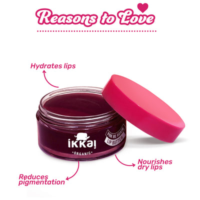 Benefits of Ikkai Lip Butter: Hydrates Lips, Reduces Pigmentation, Nourishes dry lips